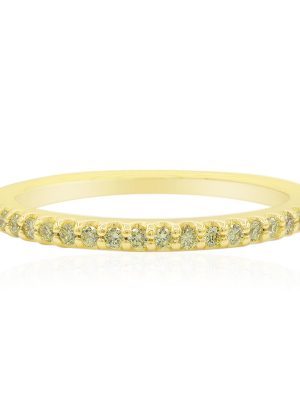 Kanariengelber SI1 Brillant-Goldring (Annette)