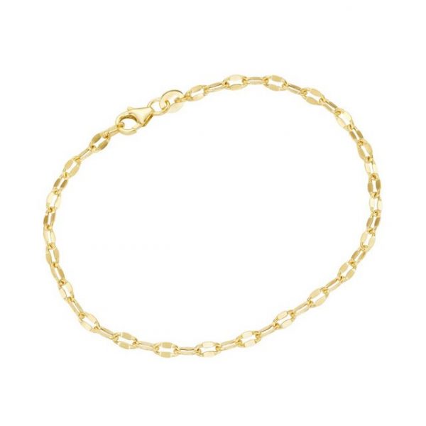 Karat Armband "92014440190 Armband Damen Fantasiekette Diamantiert 375/- Gelb-Gold"