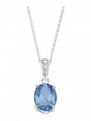 Kette mit Anhänger für Damen, Sterling Silber 925, Spinell Fantasie amor Silber