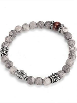 Kingka Armband ""Urban Rocks " Stein Armband BUDDHA"