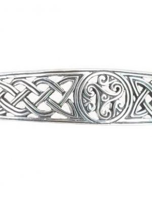 Kiss of Leather Armband "Armband Armreif 925 Sterling Silber Triskele Knotenmuster ABTris2"