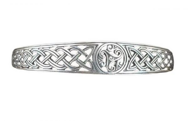 Kiss of Leather Armband "Armband Armreif 925 Sterling Silber Triskele Knotenmuster ABTris2"