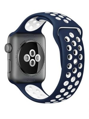 König Design Smartwatch-Armband, Apple Watch Series 1 / 2 / 3 / 4 / 5 / 102 40-38 mm Ersatz Sportarmband Blau