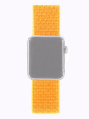 König Design Smartwatch-Armband, Apple Watch Series 1 / 2 / 3 / 4 / 5 / 102 40-38 mm Ersatz Sportarmband Gelb