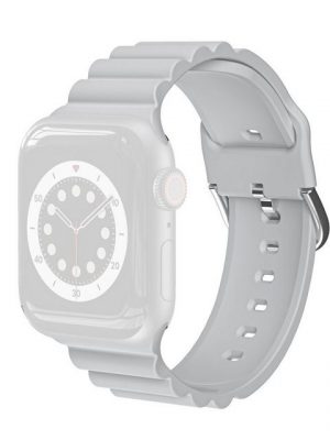 König Design Smartwatch-Armband, Apple Watch Series 1 / 2 / 3 / 4 / 5 / 102 40-38 mm Ersatz Sportarmband Grau
