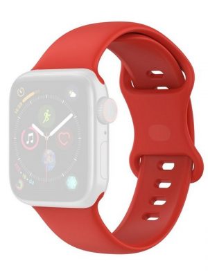 König Design Smartwatch-Armband, Apple Watch Series 1 / 2 / 3 / 4 / 5 / 102 40-38 mm Ersatz Sportarmband Rot