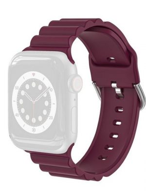 König Design Smartwatch-Armband, Apple Watch Series 1 / 2 / 3 / 4 / 5 / 102 40-38 mm Ersatz Sportarmband Rot