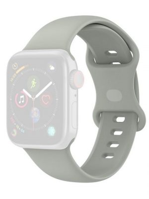 König Design Smartwatch-Armband, Apple Watch Series 1 / 2 / 3 / 4 / 5 / 6 / SE 44-42mm Ersatz Sportarmband Grau