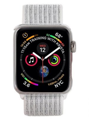 König Design Smartwatch-Armband "Apple Watch Series 8 7 6 SE 5 4 3 2 1", Sport Loop Armband Nylon Arm Band