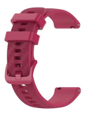 König Design Smartwatch-Armband, Armband für Garmin Venu SQ 20mm - Uhrenarmband Ersatz Armband Band Loop Burgund