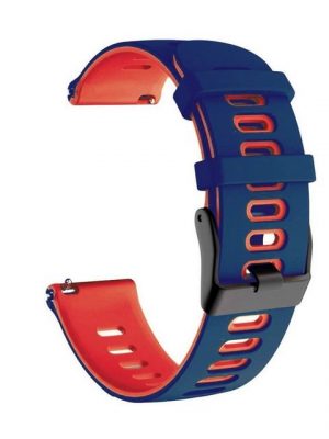 König Design Smartwatch-Armband, Armband für Honor Magic Watch 2 42mm - Uhrenarmband Ersatz Armband Band Loop Dunkelblau Rot