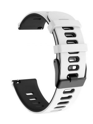 König Design Smartwatch-Armband, Armband für Honor Magic Watch 2 42mm - Uhrenarmband Ersatz Armband Band Loop Weiß Schwarz
