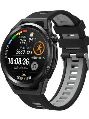 König Design Smartwatch-Armband, Armband für Huawei Watch GT 2 46mm - Uhrenarmband Ersatz Armband Band Loop Schwarzgrau