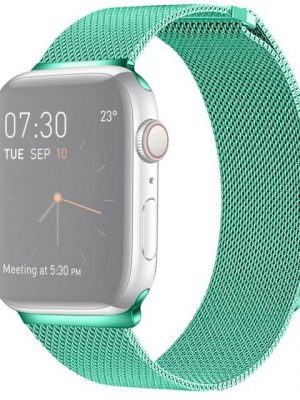 König Design Smartwatch-Armband, Smartwatch-Armband für Apple Watch Series 7 41mm Sport Ersatz Armband Edelstahl Minzgrün