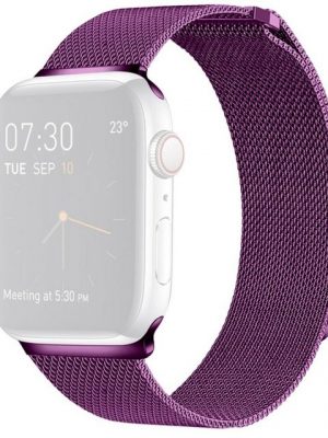 König Design Smartwatch-Armband, Smartwatch-Armband für Apple Watch Series 7 41mm Sport Ersatz Armband Edelstahl Violett