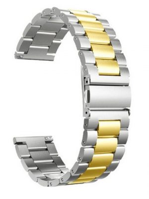 König Design Smartwatch-Armband, Smartwatch-Armband für Huawei Watch GT 3 42mm Sport Ersatz Armband Edelstahl Silber Gold