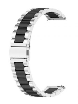 König Design Smartwatch-Armband, Smartwatch-Armband für Huawei Watch GT 3 42mm Sport Ersatz Armband Edelstahl Silber Schwarz