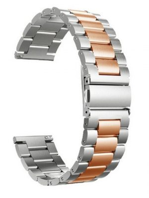 König Design Smartwatch-Armband, Smartwatch-Armband für Huawei Watch GT 3 46mm Sport Ersatz Armband Edelstahl Silber Rose Gold