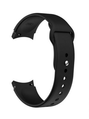 König Design Smartwatch-Armband, Smartwatch-Armband für Samsung Galaxy Watch 4 40mm Sport Ersatz Armband Silikon Schwarz
