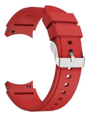 König Design Smartwatch-Armband, Smartwatch-Armband für Samsung Galaxy Watch 4 44mm Sport Ersatz Armband Silikon Rot