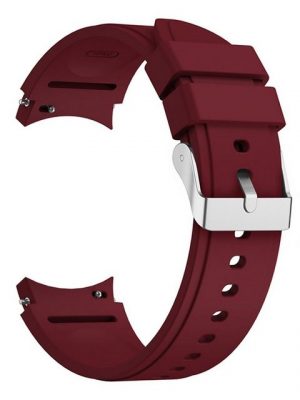 König Design Smartwatch-Armband, Smartwatch-Armband für Samsung Galaxy Watch 4 44mm Sport Ersatz Armband Silikon Wein Rot