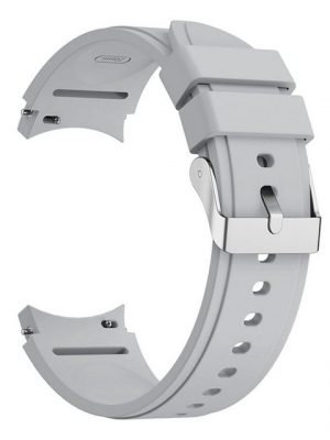 König Design Smartwatch-Armband, Smartwatch-Armband für Samsung Galaxy Watch 4 Classic 42mm Sport Ersatz Armband Silikon Hellgrau