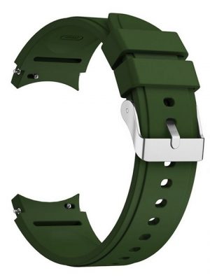 König Design Smartwatch-Armband, Smartwatch-Armband für Samsung Galaxy Watch 4 Classic 46mm Sport Ersatz Armband Silikon Armeegrün