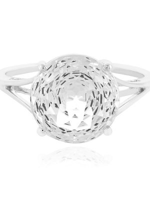 Königlicher Weißer Topas-Goldring (PHANTASIA)