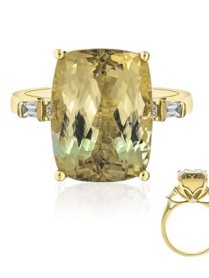 Kongo-Neon-Turmalin-Goldring (AMAYANI)