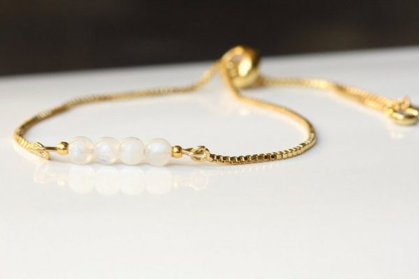 Ladyville Armband "Geburtsstein Armband Mondstein Juni"