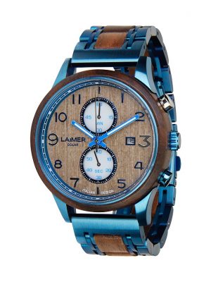Laimer Chronograph Moritz U-0174 Holz, Edelstahl