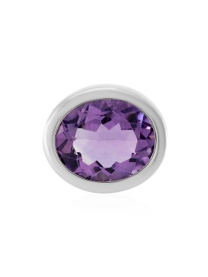 Lavendel-Amethyst-Silberanhänger (MONOSONO COLLECTION)