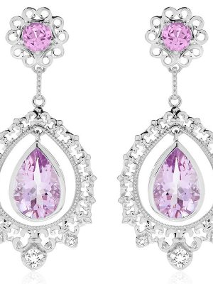 Lavendel-Amethyst-Silberohrringe (Dallas Prince Designs)