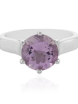 Lavendel-Amethyst-Silberring