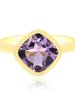 Lavendel-Amethyst-Silberring (MONOSONO COLLECTION)