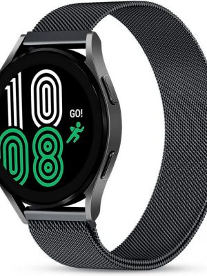 Leway Uhrenarmband "20mm Uhrenarmband Kompatibel mit Samsung Galaxy Watch Active 2 Armband 40mm/44mm/Galaxy Watch 4/4 Classic Edelstahl Mesh Metall Armaband für Galaxy Watch 3 41mm/Vivoactive 3"