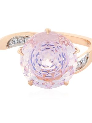 Lilien-Quarz-Goldring (PHANTASIA)