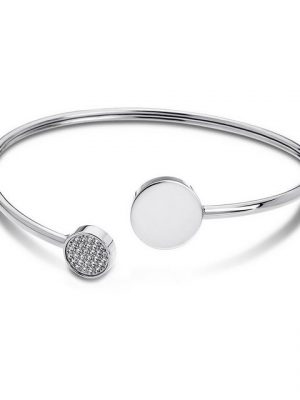 Lotus Style Armreif "JLS1819-2-1 Lotus Style Armband Armreif silber", für Damen aus Edelstahl (Stainless Steel)