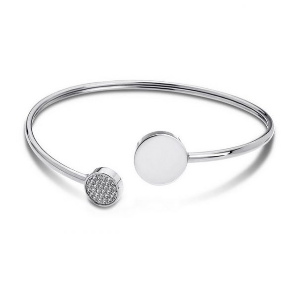 Lotus Style Armreif "JLS1819-2-1 Lotus Style Armband Armreif silber", für Damen aus Edelstahl (Stainless Steel)