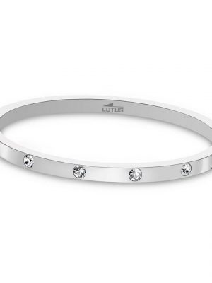 Lotus Style Armreif "JLS1846-2-1 Lotus Style Armband Armreif silber", für Damen aus Edelstahl (Stainless Steel)