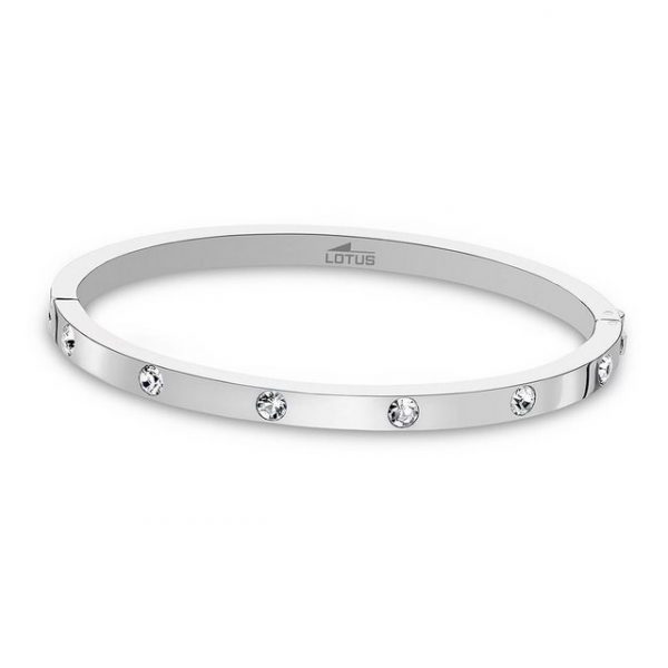 Lotus Style Armreif "JLS1846-2-1 Lotus Style Armband Armreif silber", für Damen aus Edelstahl (Stainless Steel)