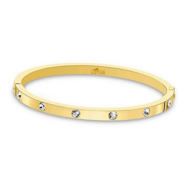 Lotus Style Armreif "JLS1846-2-2 Lotus Style Armband Armreif gold", für Damen aus Edelstahl (Stainless Steel)