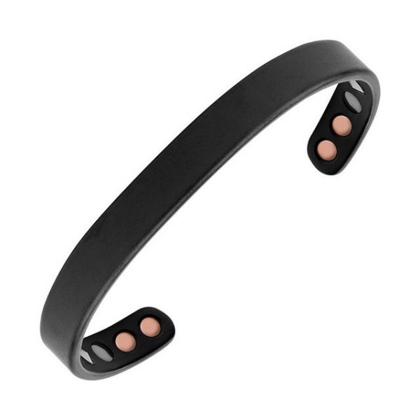 Lunavit Armband "Lunavit Magnet Titan Armspange Harmony slim, Schwarz"