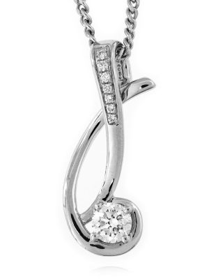 Lupenreiner (F) Brillant-Goldhalskette (LUCENT DIAMONDS)