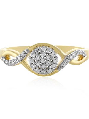 Lupenreiner (F) Brillant-Goldring (LUCENT DIAMONDS)