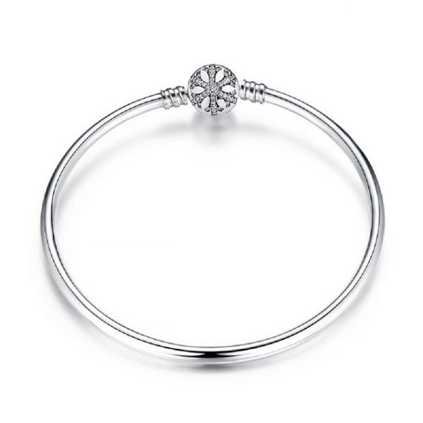 MKING Charm-Armband "Armband, S925 Sterlingsilber schlichtes Silber 3mm tragbare 4,5mm Perlen einfaches Basisarmband Armband (17cm, 19cm, 21cm)"