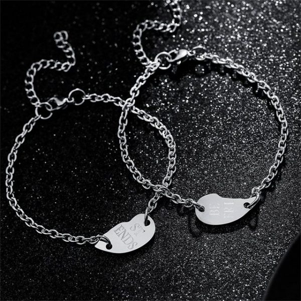 MÖÖNFE Armband Set "1 Paar Friends Love Armbänder, Love Monogram Armbänder Schmuck"