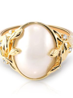 Mabe-Perlen-Silberring