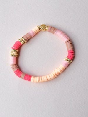 Madam ERLE Perlenarmband "Madam ERLE, Armband No8, aus Katsuki Perlen, aus kleiner Manufaktur, sommerlich beige pink rosa apricot, "