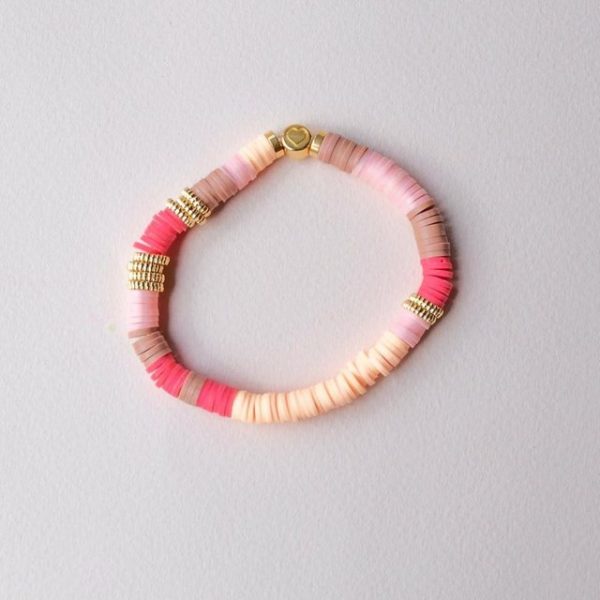Madam ERLE Perlenarmband "Madam ERLE, Armband No8, aus Katsuki Perlen, aus kleiner Manufaktur, sommerlich beige pink rosa apricot, "